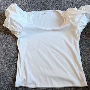Maurices White Puff Sleeve Blouse